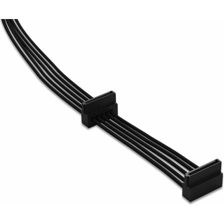 Be Quiet CS-3420 7-Pin SATA III - 2x 7-Pin SATA III Angle (90°) Cable 0.4m Μαύρο (BC021)