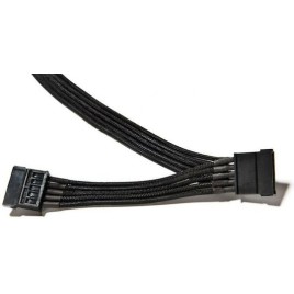 Be Quiet CS-3420 7-Pin SATA III - 2x 7-Pin SATA III Angle (90°) Cable 0.4m Μαύρο (BC021)