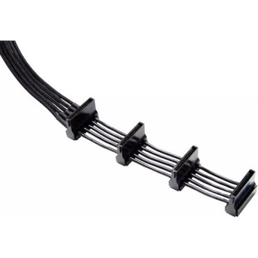 Be Quiet 7-Pin SATA III - 4x 7-Pin SATA III Cable 0.72m Μαύρο (BC026)