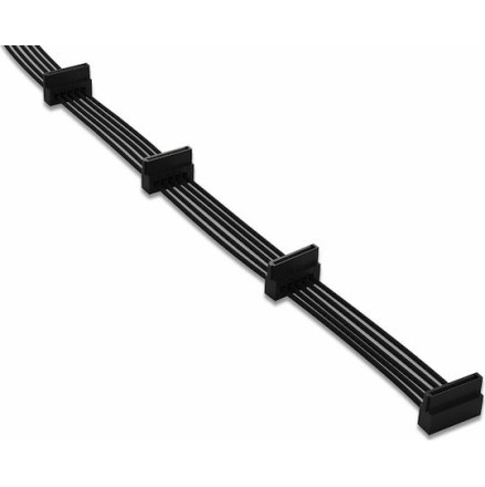 Be Quiet CS-6940 7-Pin SATA III - 4x 7-Pin SATA III Angle (90°) Cable 0.9m Μαύρο (BC027)