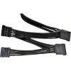 Be Quiet CS-6940 7-Pin SATA III - 4x 7-Pin SATA III Angle (90°) Cable 0.9m Μαύρο (BC027)
