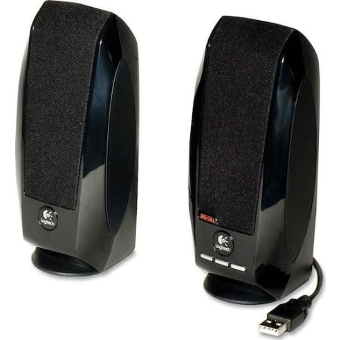Logitech S150 Ηχεία Υπολογιστή 2.0 με Ισχύ 1.2W σε Μαύρο Χρώμα