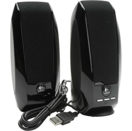 Logitech S150 Ηχεία Υπολογιστή 2.0 με Ισχύ 1.2W σε Μαύρο Χρώμα