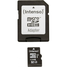 Intenso microSDHC 32GB Class 10 U1 UHS-I με αντάπτορα