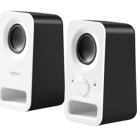 Logitech Z150 Ηχεία Υπολογιστή 2.0 με Ισχύ 3W σε Λευκό Χρώμα