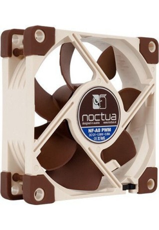 Noctua NF-A8 Case Fan 80mm με Σύνδεση 4-Pin PWM Καφέ