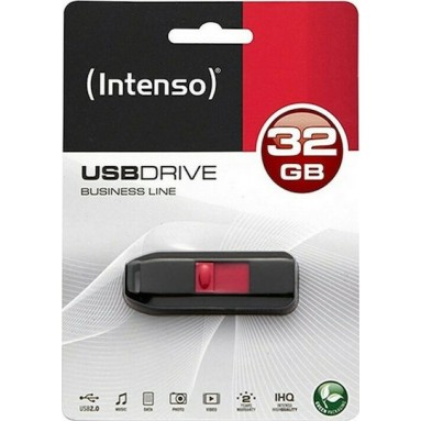 Intenso Business Line 32GB USB 2.0 Stick Μαύρο
