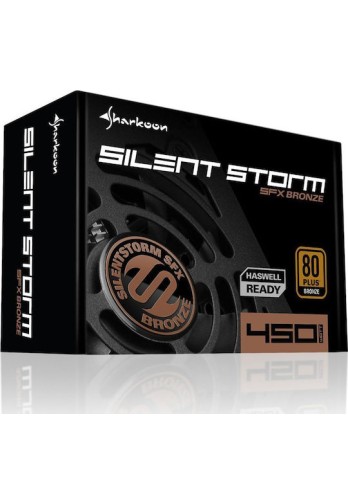 Sharkoon SilentStorm SFX 450W Μαύρο Τροφοδοτικό Υπολογιστή Full Wired 80 Plus Bronze