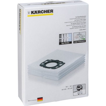 Karcher Σακούλες Σκούπας 4τμχ Συμβατή με Σκούπα Karcher