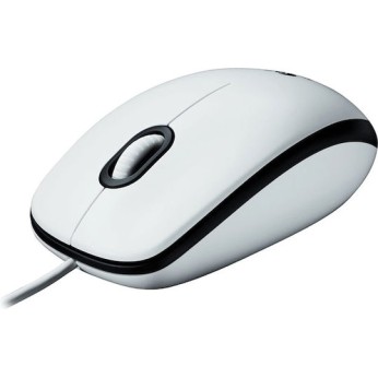 Logitech B100 Ενσύρματο Ποντίκι Λευκό