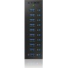 Icy Box USB 3.0 Hub 10 Θυρών με σύνδεση USB-A & Θύρα Φόρτισης και Εξωτερική Παροχή Ρεύματος