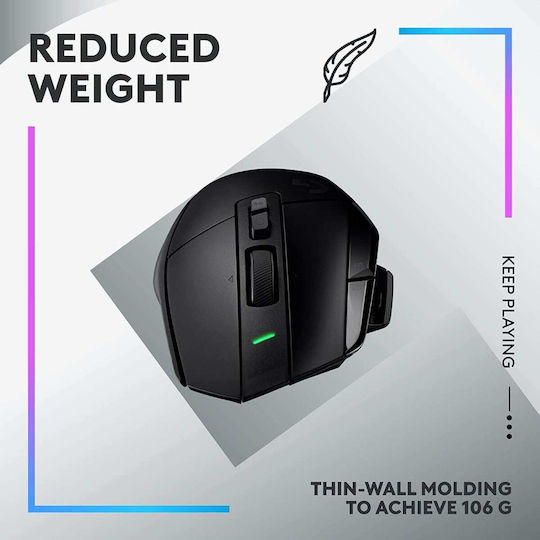 Logitech G502 X Plus Ασύρματο RGB Gaming Ποντίκι 25600 DPI Μαύρο