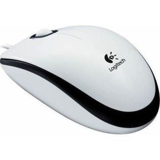 Logitech M100 Ενσύρματο Ποντίκι Λευκό