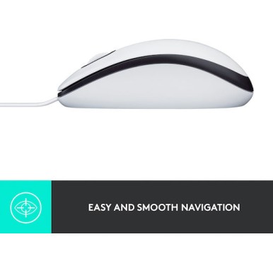 Logitech M100 Ενσύρματο Ποντίκι Λευκό