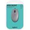 Logitech M110 Silent Ενσύρματο Ποντίκι Γκρι