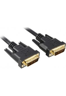 Sharkoon Cable DVI-D male - DVI-D male 1m (4044951017355)