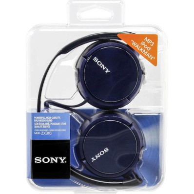 Sony MDR-ZX310 Ενσύρματα On Ear Ακουστικά Μπλε