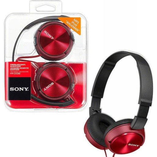 Sony MDR-ZX310 Ενσύρματα On Ear Ακουστικά Κόκκινα