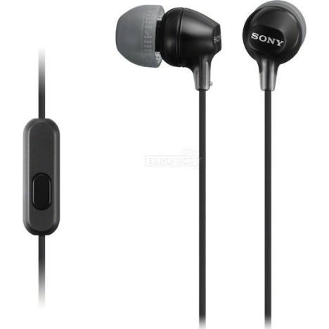 Sony MDR-EX15AP In-ear Handsfree με Βύσμα 3.5mm Μαύρο