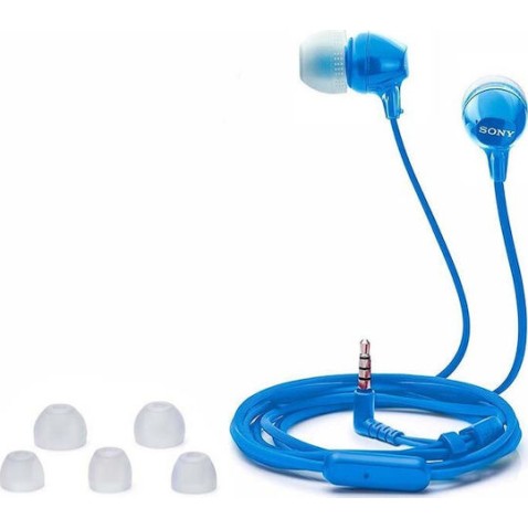 Sony MDR-EX15AP In-ear Handsfree με Βύσμα 3.5mm Μπλε