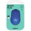 Logitech M330 Silent Plus Ασύρματο Mini Ποντίκι Μπλε