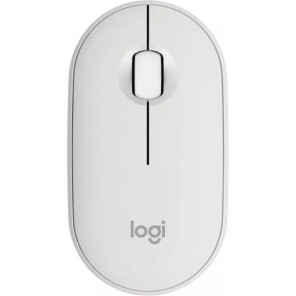 Logitech Pebble M350s Ασύρματο Bluetooth Ποντίκι White