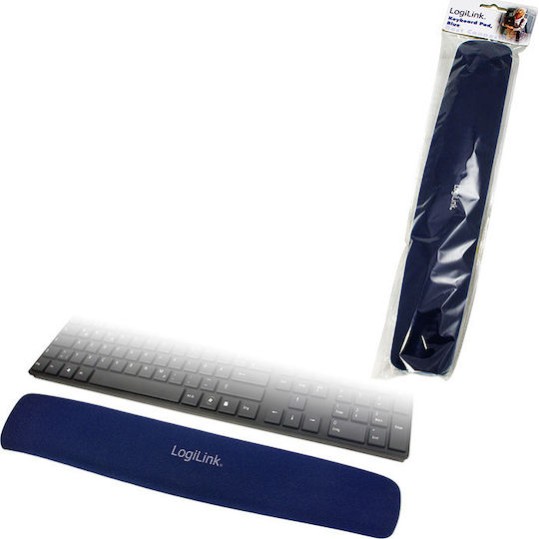 LogiLink Gel Pad Στήριγμα Καρπού Μπλε