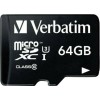 Verbatim Pro microSDXC 64GB Class 10 U3 UHS-I με αντάπτορα