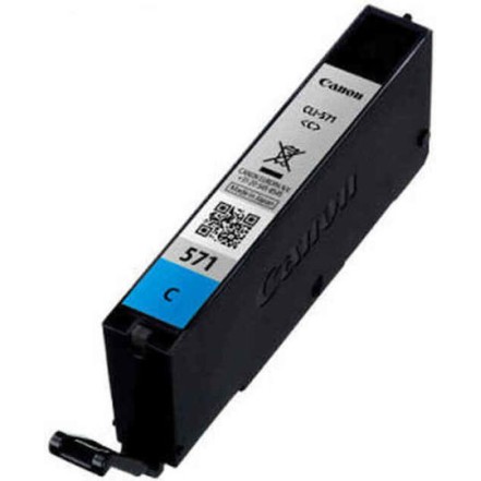 Canon CLI-571 Γνήσιο Μελάνι Εκτυπωτή InkJet Κυανό (0386C001)