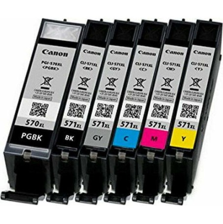 Canon CLI-571XL Γνήσιο Μελάνι Εκτυπωτή InkJet Κίτρινο (0334C001)