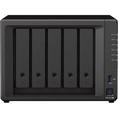 Synology DiskStation DS1522+ NAS Tower με 5 θέσεις για HDD/M.2/SSD και 4 θύρες Ethernet