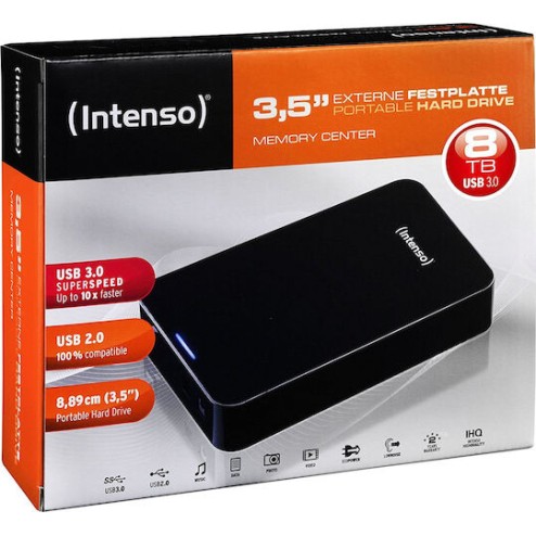 Intenso Memory Center USB 3.0 Εξωτερικός HDD 8TB 3.5