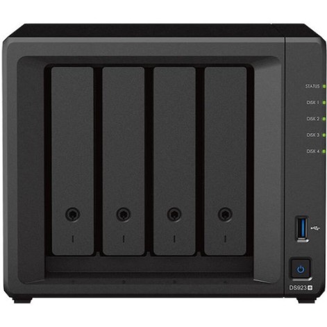 Synology DiskStation DS923+ NAS Tower με 4 θέσεις για HDD/M.2/SSD και 2 θύρες Ethernet