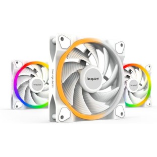 Be Quiet Light Wings High Speed Case Fan 120mm με ARGB Φωτισμό και Σύνδεση 4-Pin PWM 3τμχ Λευκό
