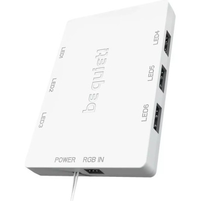 Be Quiet Light Wings High Speed Case Fan 120mm με ARGB Φωτισμό και Σύνδεση 4-Pin PWM 3τμχ Λευκό