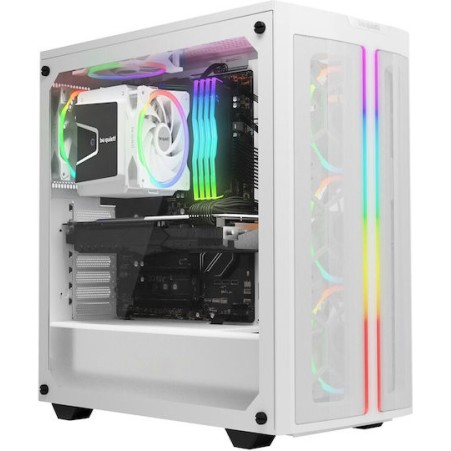 Be Quiet Light Wings High Speed Case Fan 140mm με Λευκό Φωτισμό και Σύνδεση 4-Pin PWM 3τμχ Λευκό