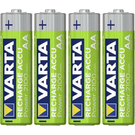Varta Recharge Accu Power Επαναφορτιζόμενες Μπαταρίες AA Ni-MH 2100mAh 1.2V 4τμχ