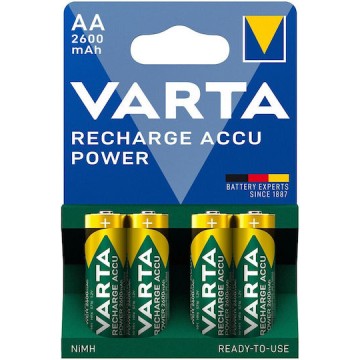 Varta Recharge Accu Power Επαναφορτιζόμενες Μπαταρίες AA Ni-MH 2600mAh 1.2V 4τμχ
