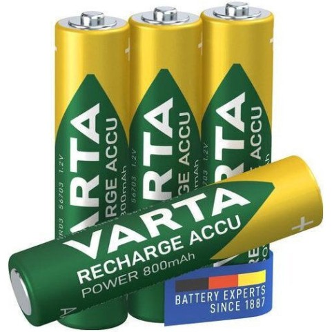 Varta Ready To Use Επαναφορτιζόμενες Μπαταρίες AAA Ni-MH 800mAh 1.2V 4τμχ