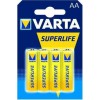 Varta Superlife Μπαταρίες Zinc AA 1.5V 4τμχ
