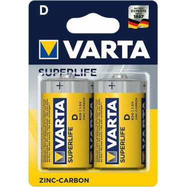 Varta Superlife Μπαταρίες Zinc D 1.5V 2τμχ