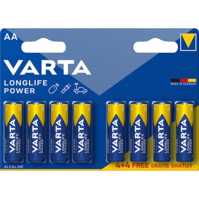Varta LongLife Power Αλκαλικές Μπαταρίες AA 1.5V 8τμχ