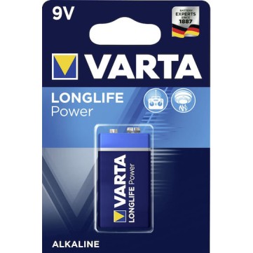 Varta LongLife Power Αλκαλική Μπαταρία 9V 1τμχ
