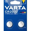 Varta Μπαταρίες Λιθίου Ρολογιών CR2032 2τμχ