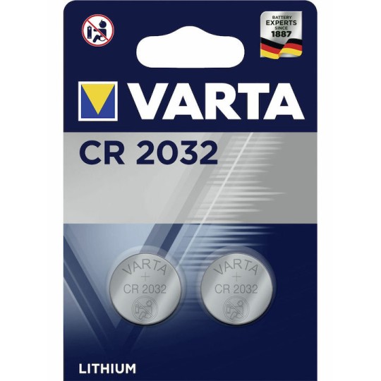 Varta Μπαταρίες Λιθίου Ρολογιών CR2032 2τμχ