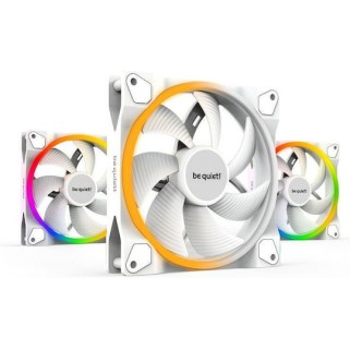 Be Quiet Light Wings LX Case Fan 140mm με ARGB Φωτισμό και Σύνδεση 3-Pin / 4-Pin PWM 3τμχ Λευκό