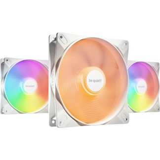 Be Quiet Light Wings LX HS Case Fan 140mm με ARGB Φωτισμό και Σύνδεση 3-Pin / 4-Pin PWM 3τμχ Λευκό