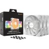 Be Quiet Light Wings LX HS Case Fan 140mm με ARGB Φωτισμό και Σύνδεση 3-Pin / 4-Pin PWM 3τμχ Λευκό