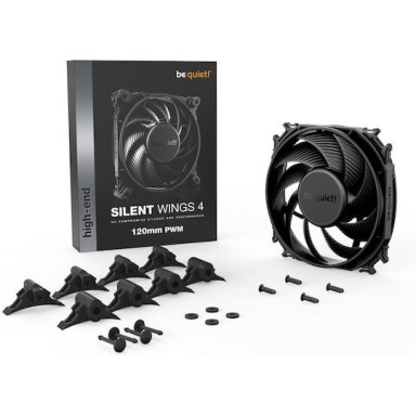 Be Quiet Silent Wings 4 Case Fan 120mm με Σύνδεση 4-Pin PWM BL093