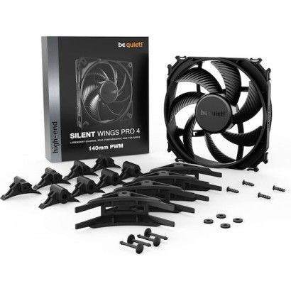Be Quiet Silent Wings 4 Pro Case Fan 140mm με Σύνδεση 4-Pin PWM